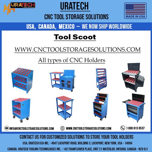 Tool Scoot from Uratech for all types of CNC Holders 1