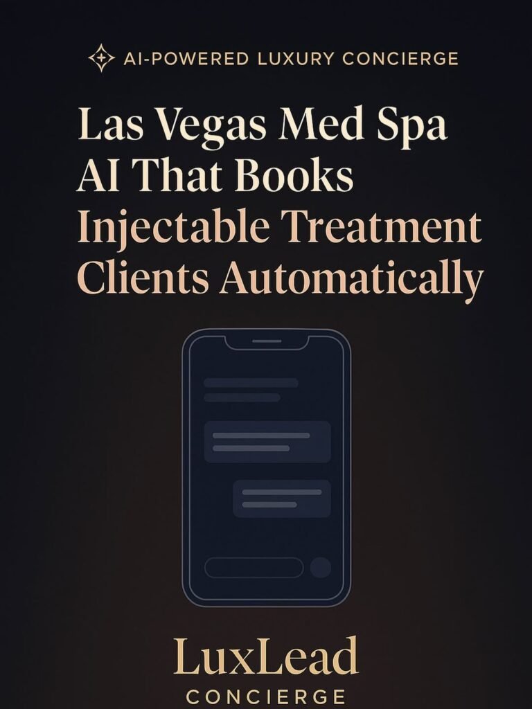 Las Vegas Med Spa AI That Books Injectable Treatment Clients Automatically 768x1024