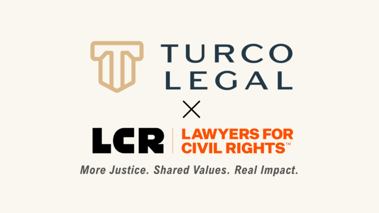 Turco Legal X Lawyers for Civil Rights 1 768x432