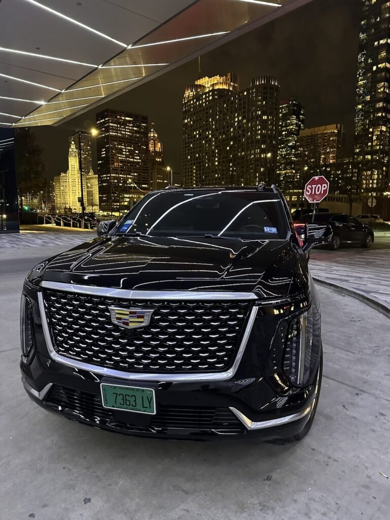 contact limo cadillac escalade downtown chicago night 768x1024