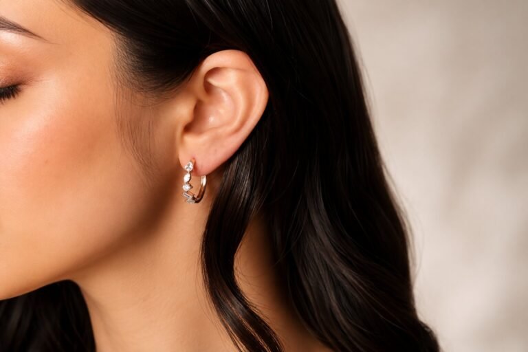 Lab Grown Diamond Solitaire Earrings 768x512